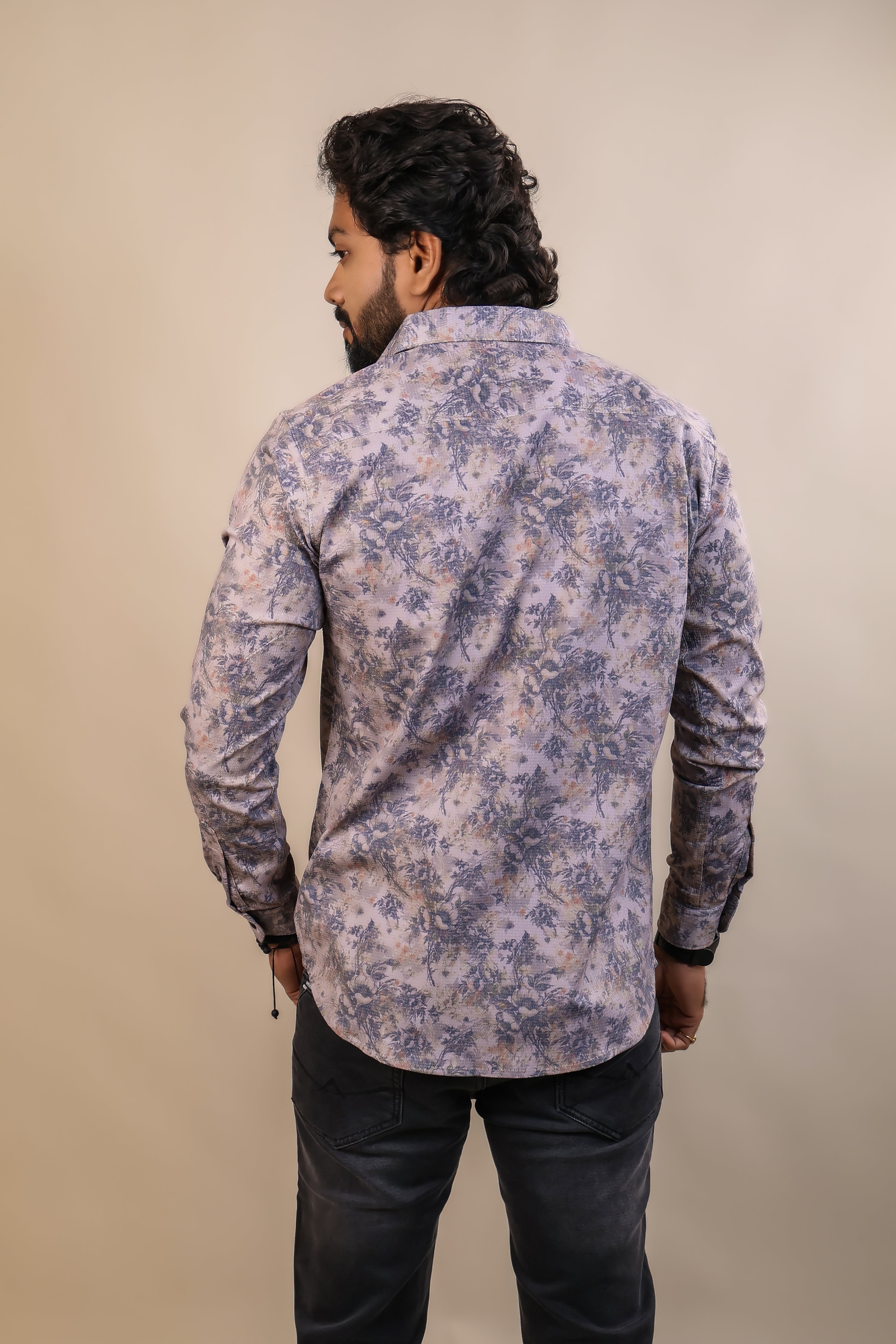 ONION COLOR PRINTED CASUAL SHIRT