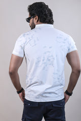 GREY COLOR PRINTED T-SHIRT