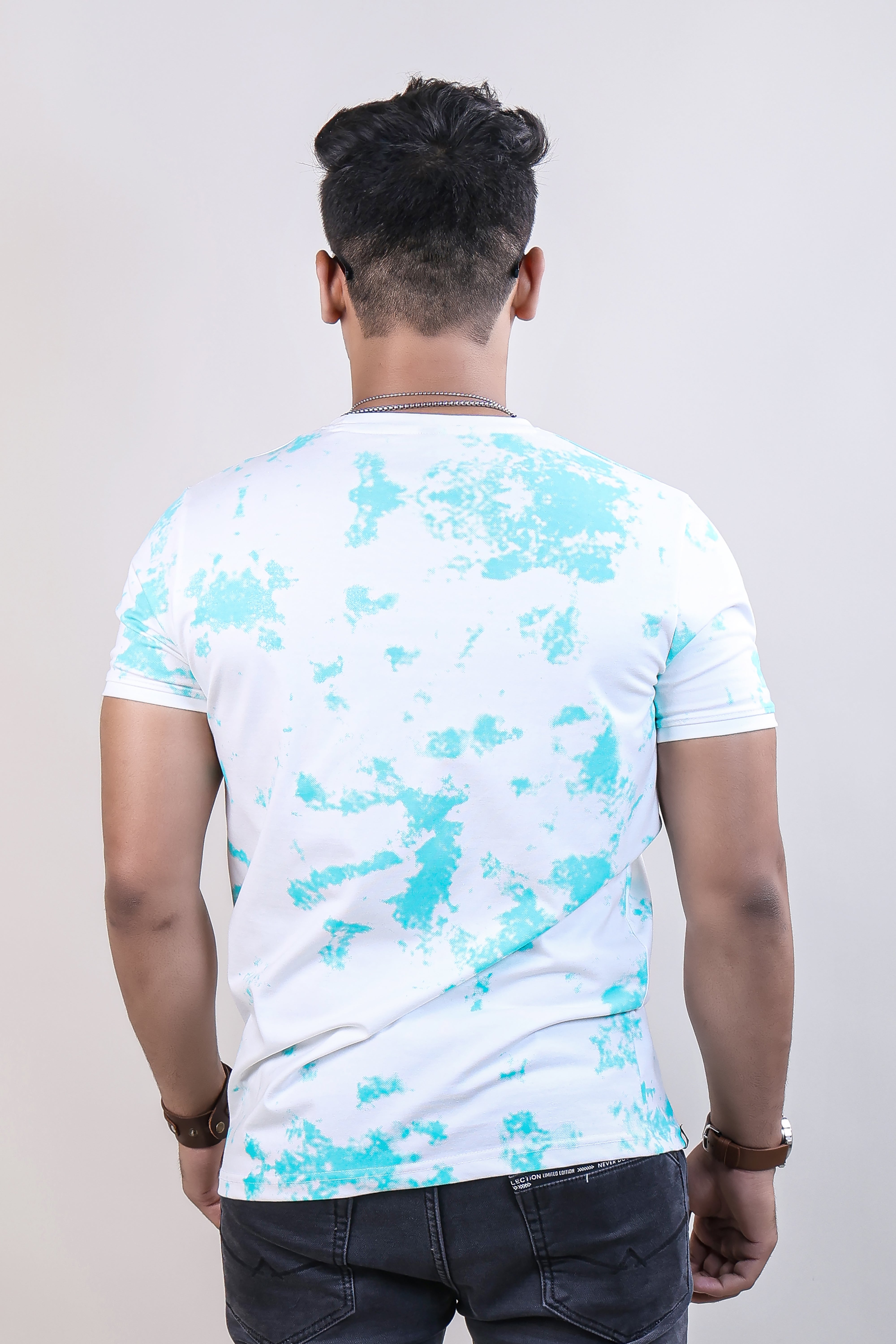 FIROZI COLOR PRINTED LYCRA T-SHIRT