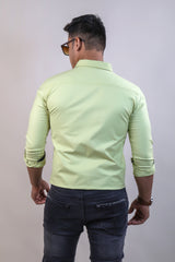 PISTA COLOR PLAIN CASUAL SHIRT