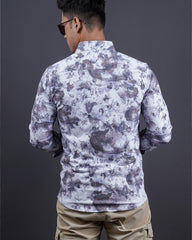 LAVENDER COLOR PRINTED CASUAL SHIRT