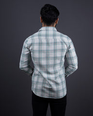 FIROZI-CREAM COLOR CHECKS CASUAL SHIRT