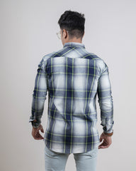 OLIVE COLOR CHECKS CASUAL SHIRT