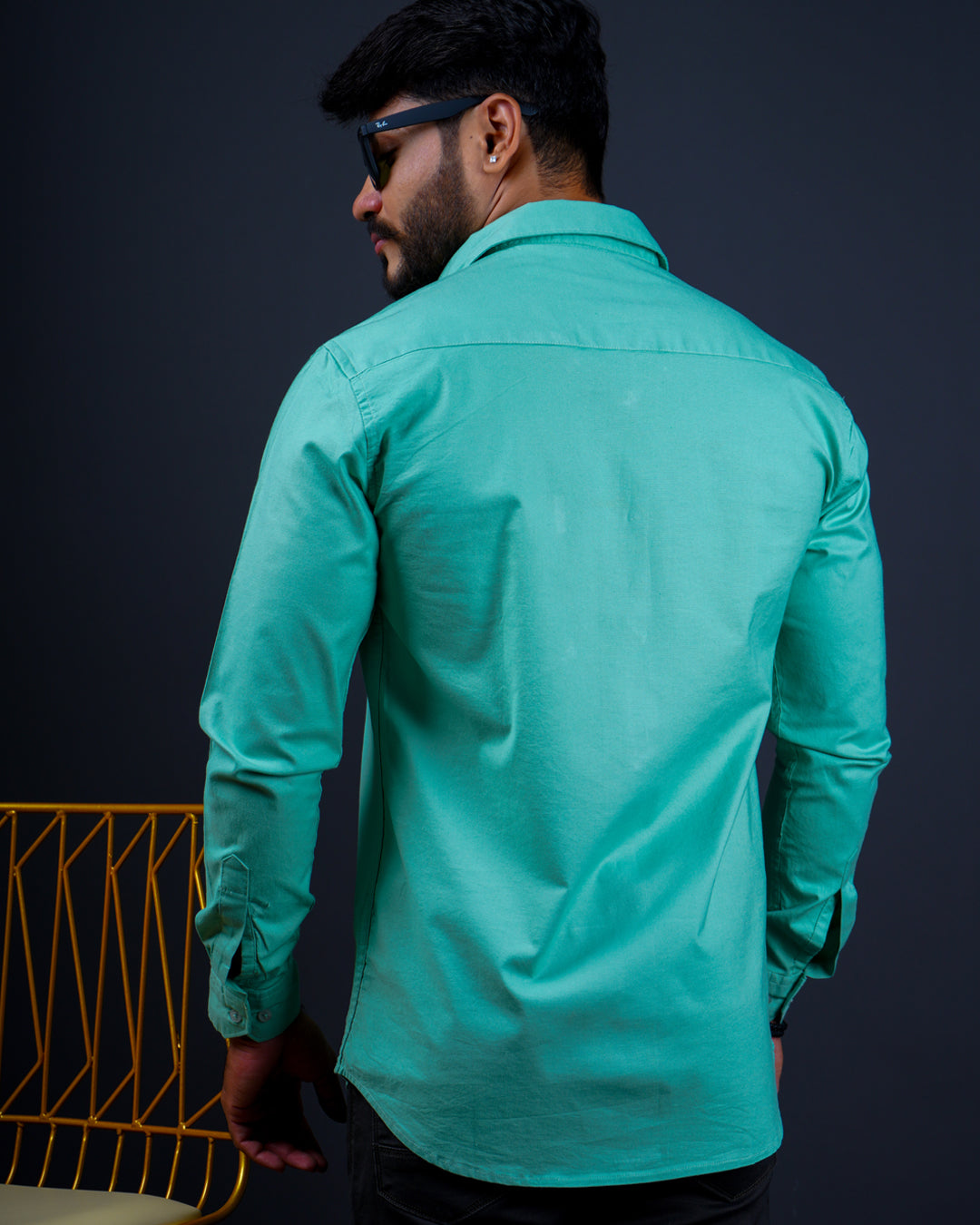 PISTA COLOR PLAIN CASUAL SHIRT