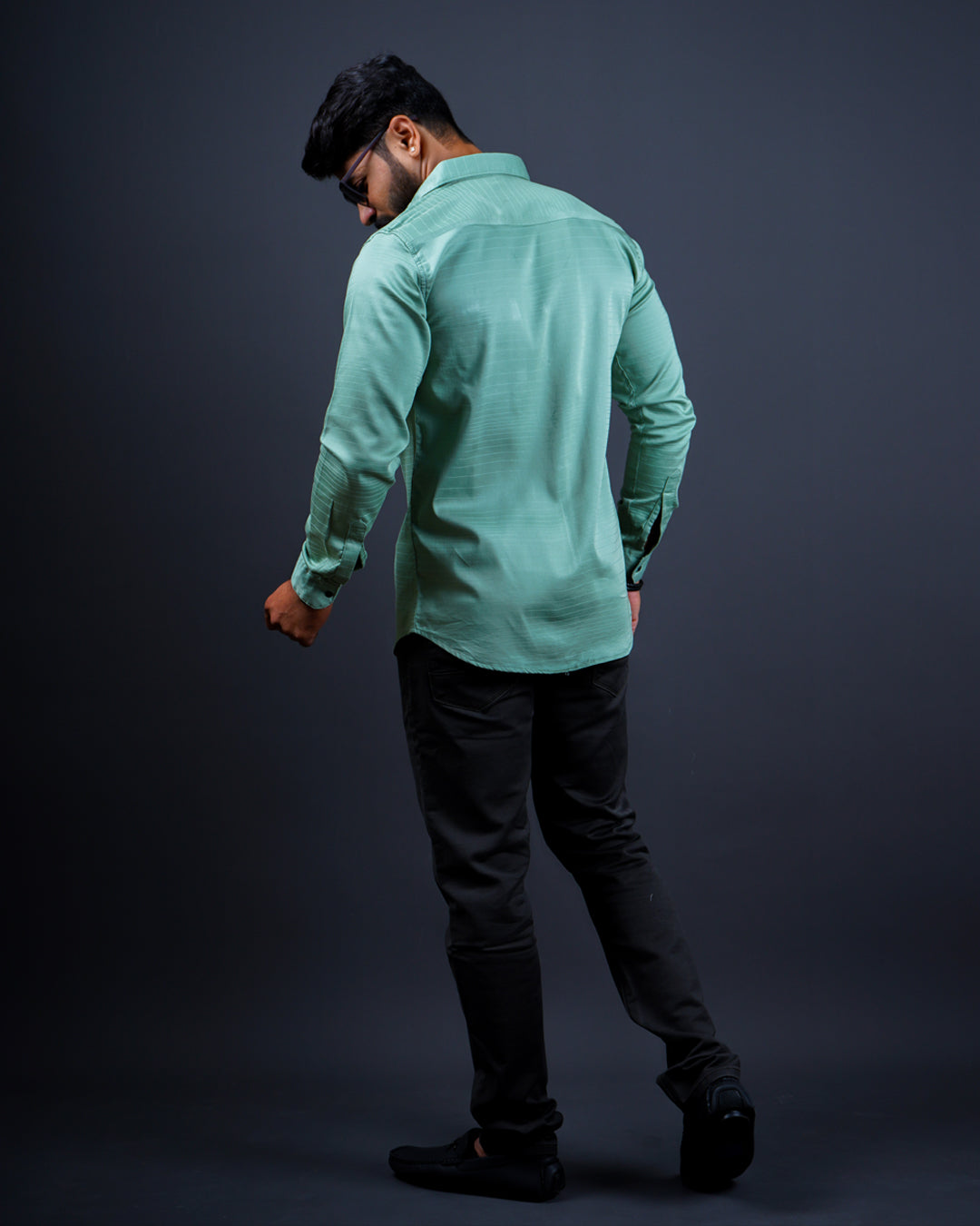 PISTA COLOR PLAIN CASUAL SHIRT