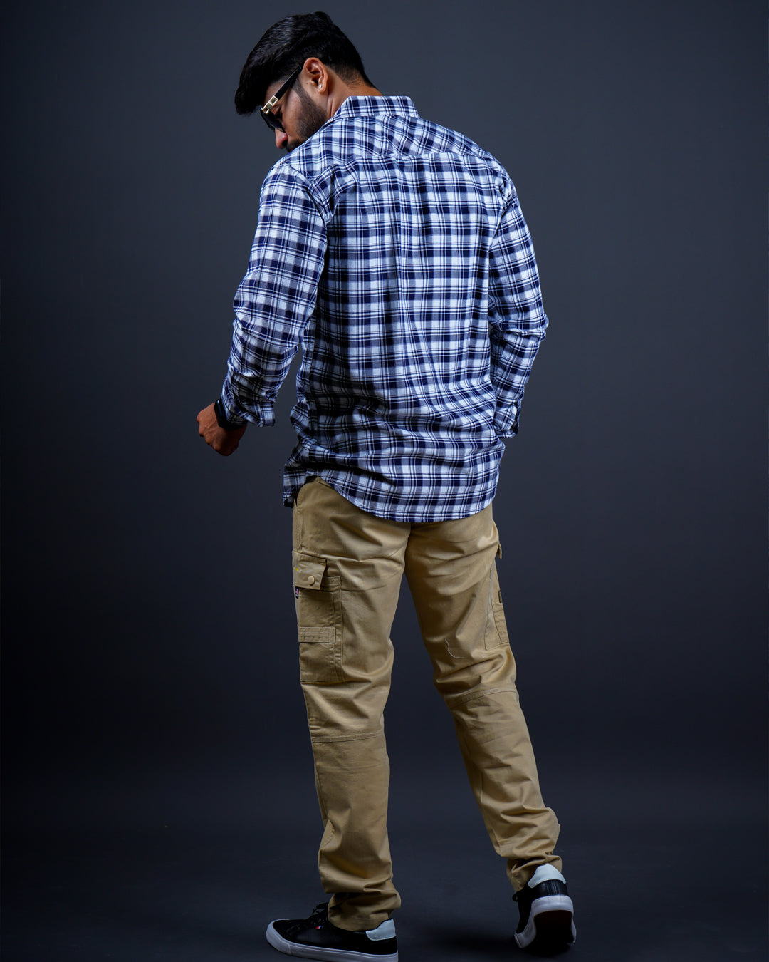 BLUE COLOR CHECKS CASUAL SHIRT