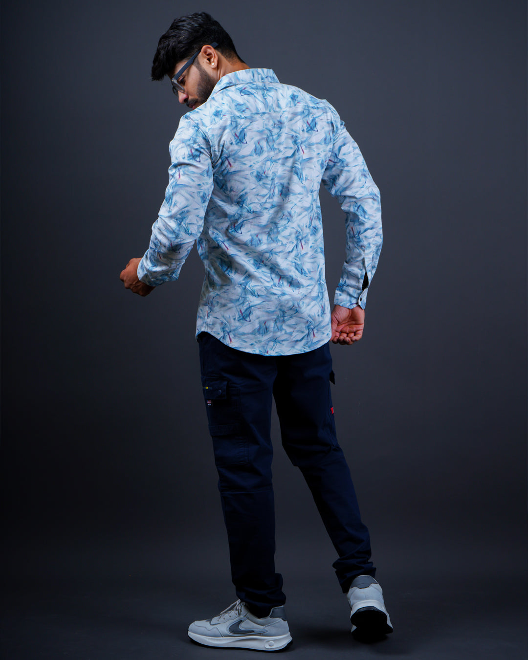 FIROZI-WHITE COLOR PRINTED CASUAL SHIRT