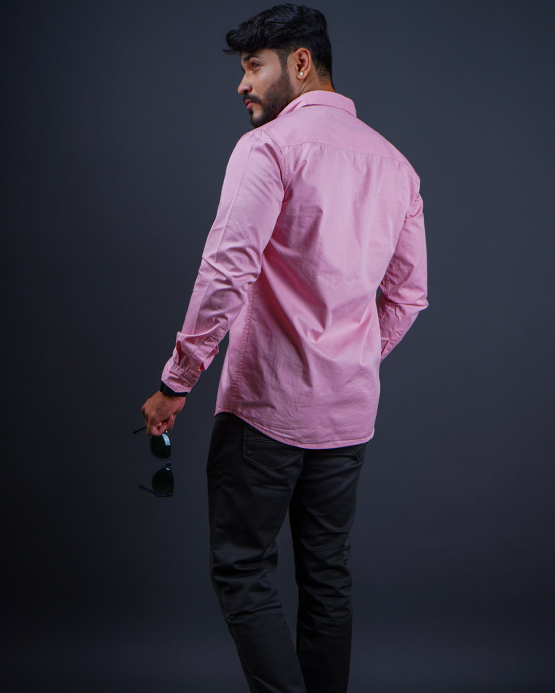 PINK COLOR PLAIN CASUAL SHIRT