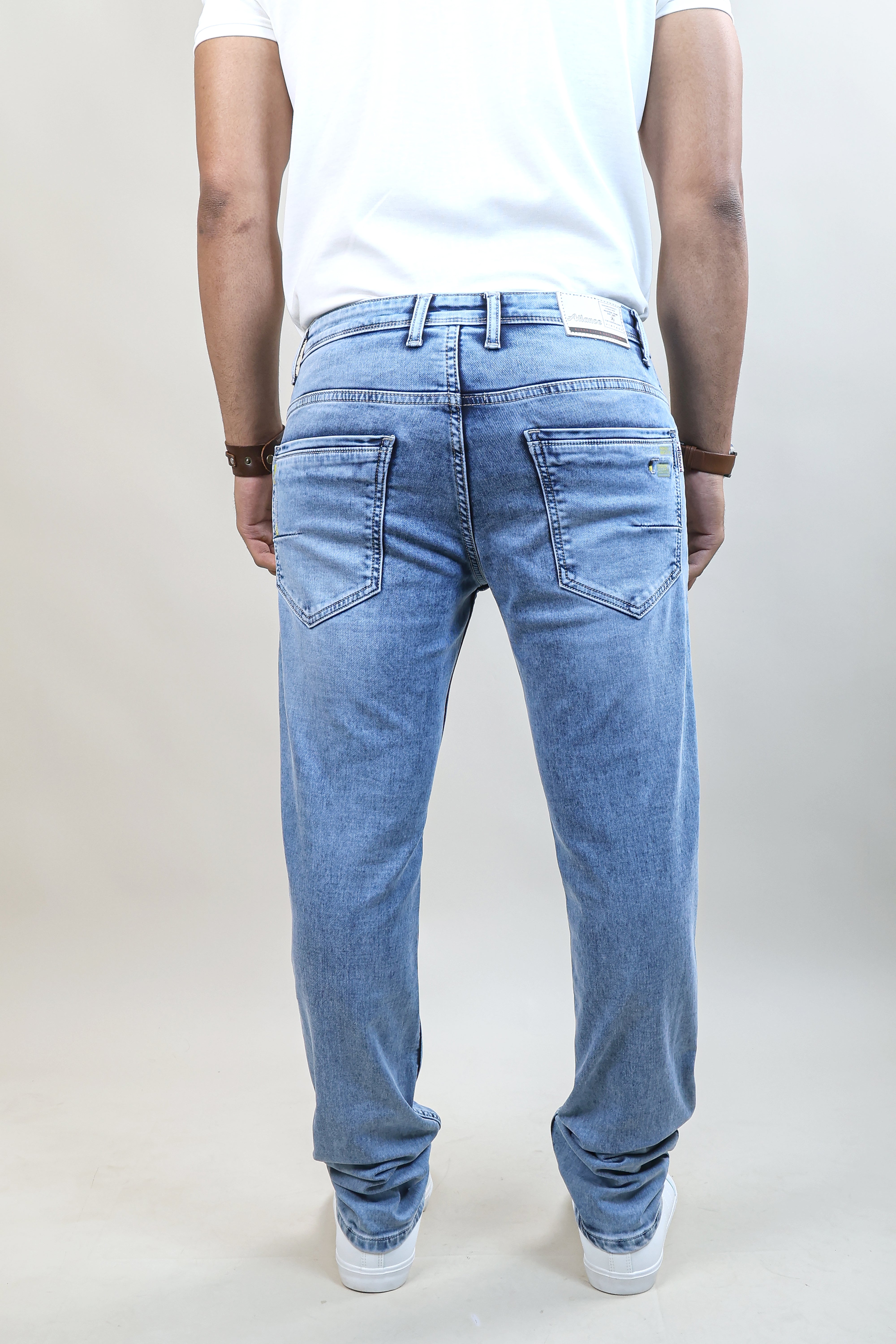 SKYBLUE COLOR DENIM WASH JEANS