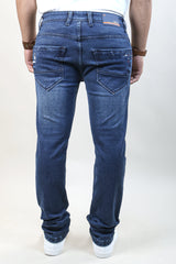 BLUE COLOR DENIM WASH JEANS