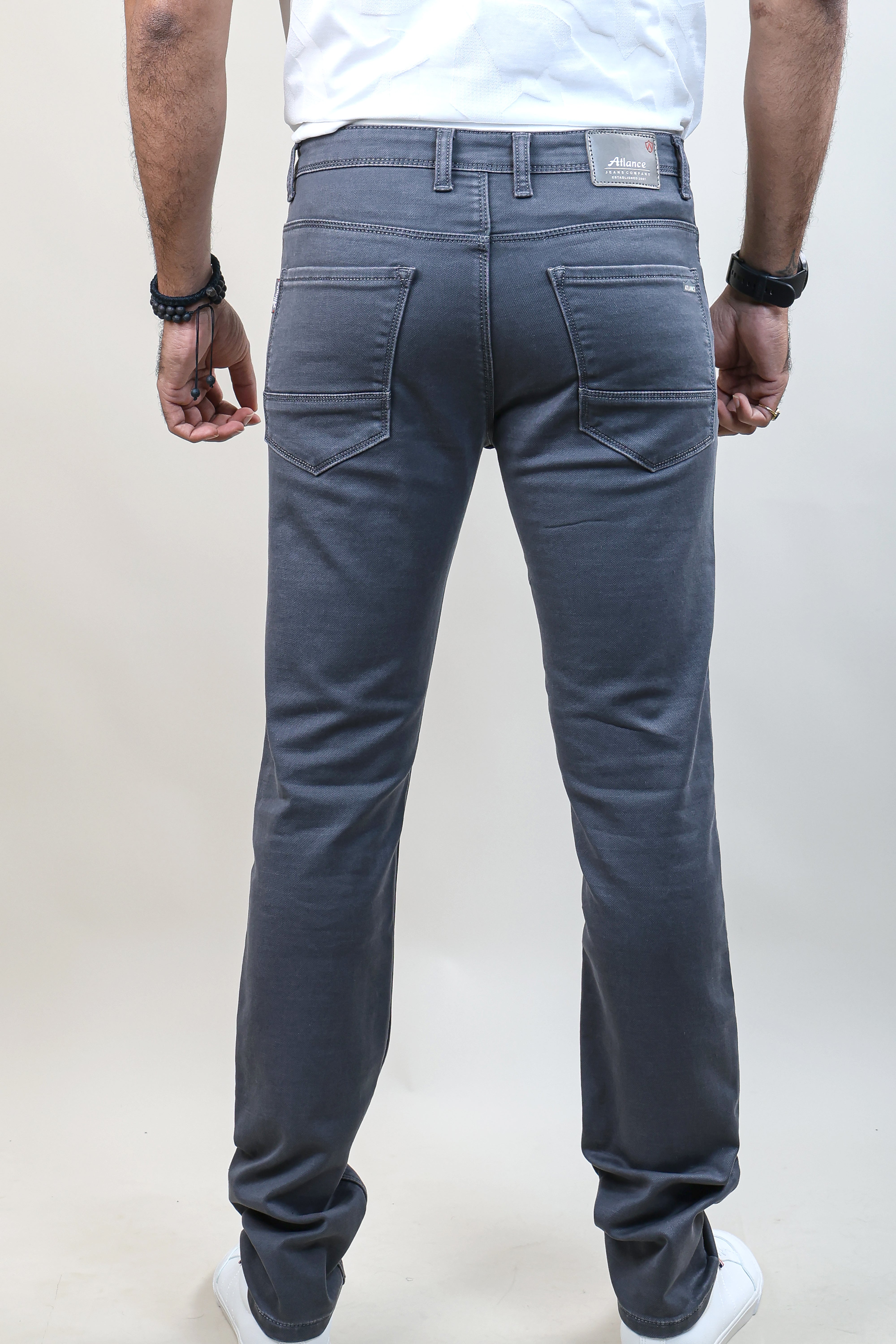 GREY COLOR PLAIN JEANS