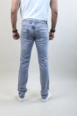 GREY COLOR DENIM WASH JEANS