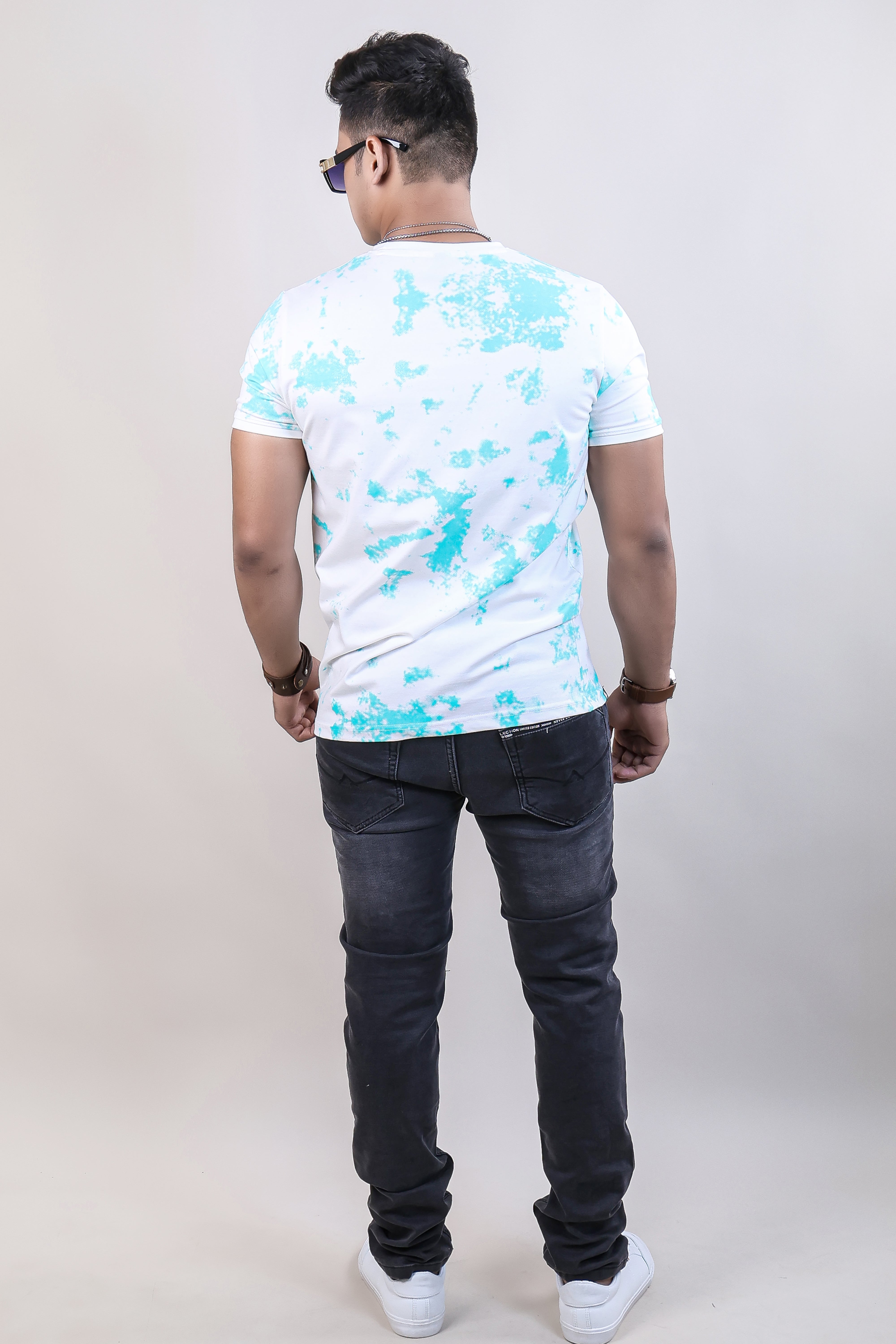 FIROZI COLOR PRINTED LYCRA T-SHIRT