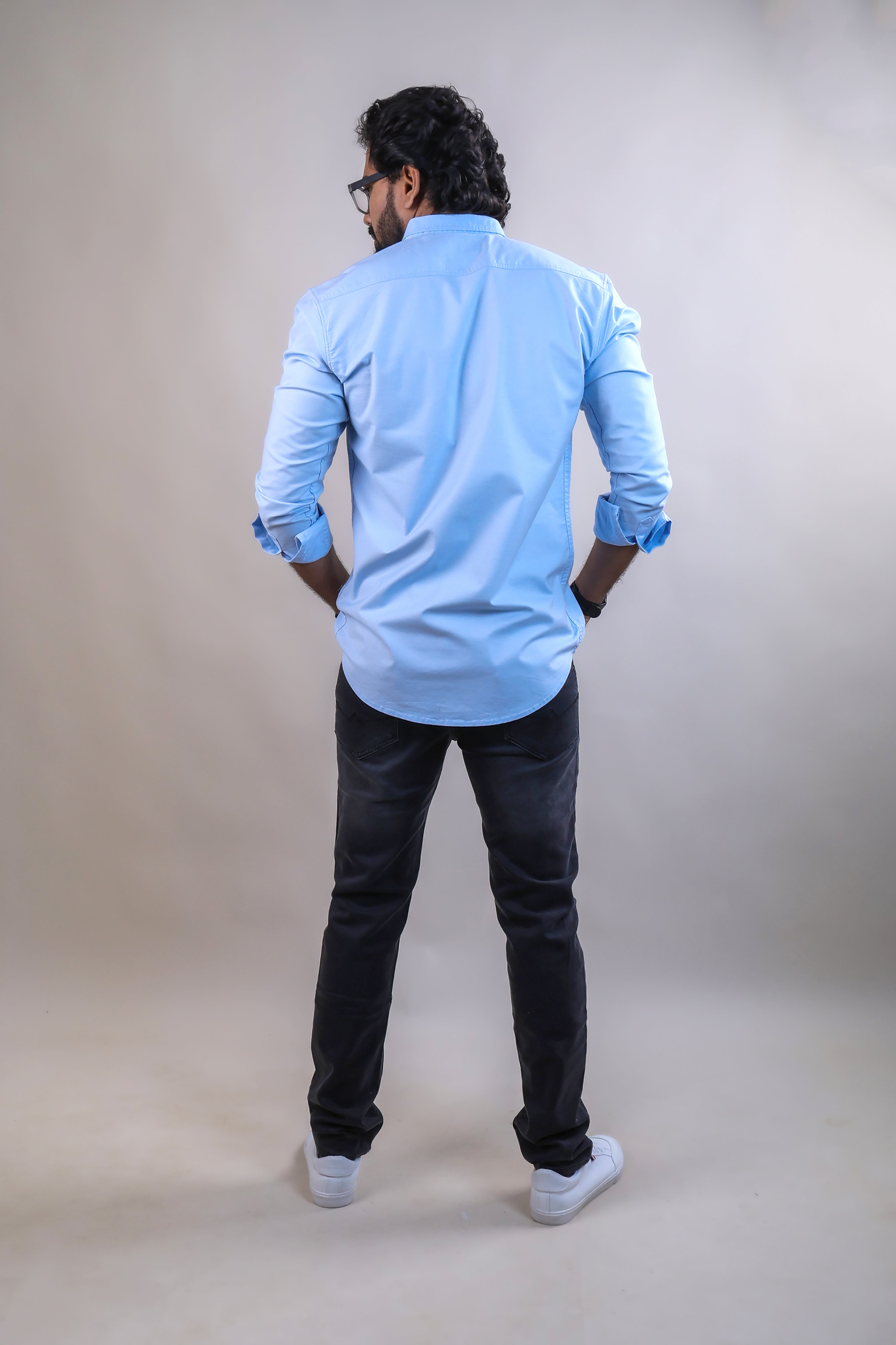 SKYBLUE COLOR PLAIN CASUAL SHIRT