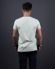 PISTA COLOR HALF SLEEVE ROUND NECK MATTER T-SHIRT