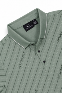 Men Premium Pista Striped Polo T-Shirt with Snap Buttons 144