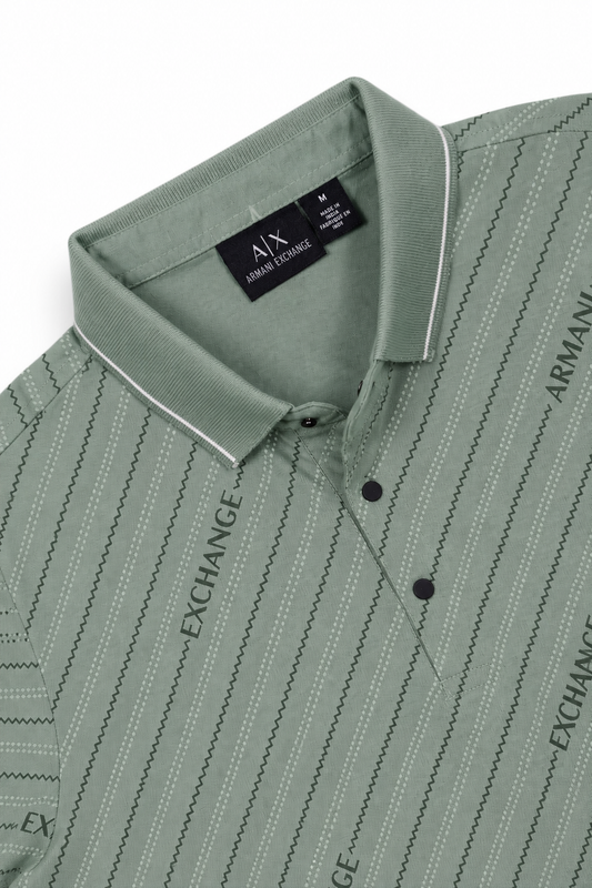 Men Premium Pista Striped Polo T-Shirt with Snap Buttons 144