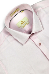 Atlance | Premium Pink Micro-Textured Cotton Formal Shirt-FRM