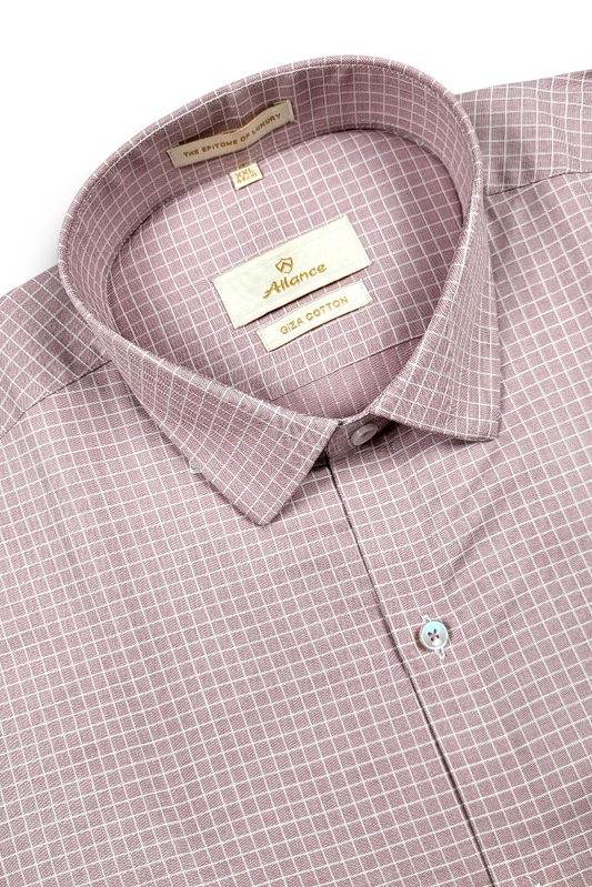 Atlance Onion Check Shirt for Men – Elegant & Trendy Formal Wear-FRM
