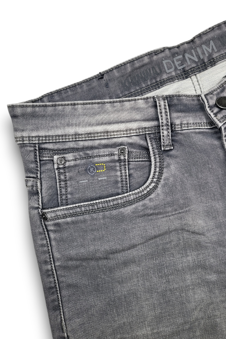 Stylish Grey Washed Denim Jeans for Men 261053230 | KHIDJ700