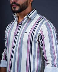 ONION COLOR LINING CASUAL SHIRT