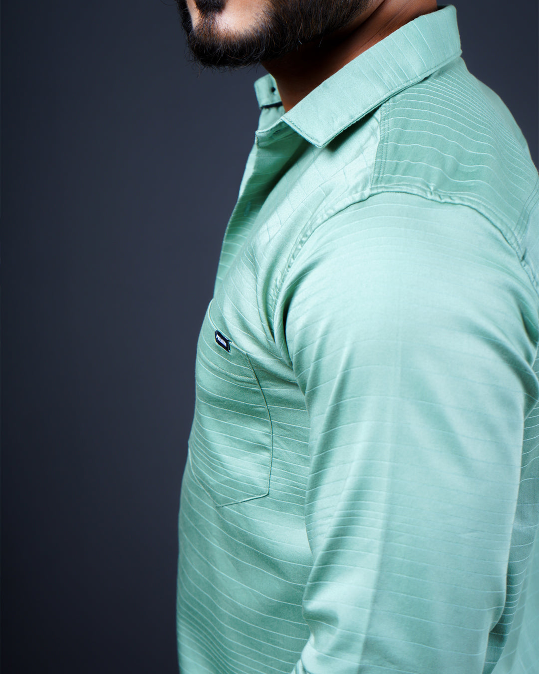 PISTA COLOR PLAIN CASUAL SHIRT