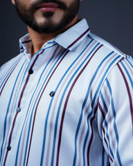 MULTI COLOR LINING CASUAL SHIRT