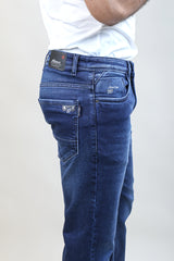 BLUE COLOR DENIM WASH JEANS