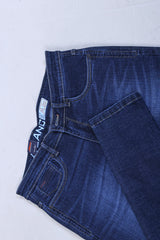 BLUE COLOR DENIM WASH JEANS