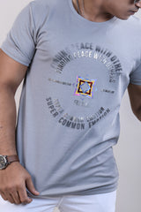 GREY COLOR MATTER T-SHIRT