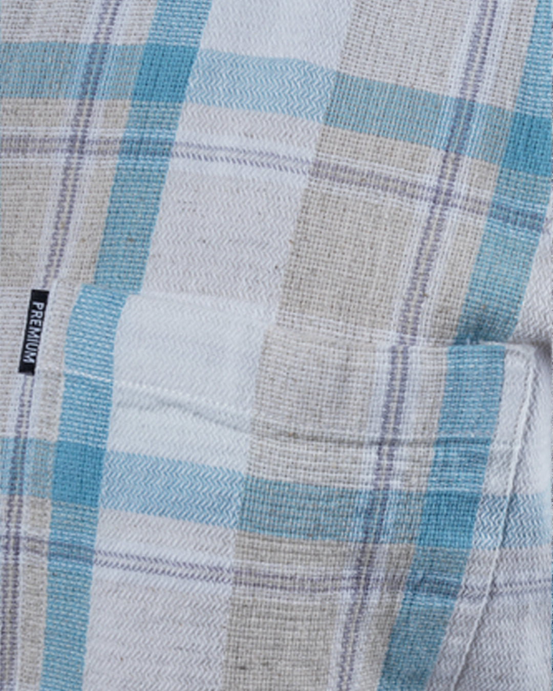 BLUE-WHITE COLOR CHECKS CASUAL SHIRT