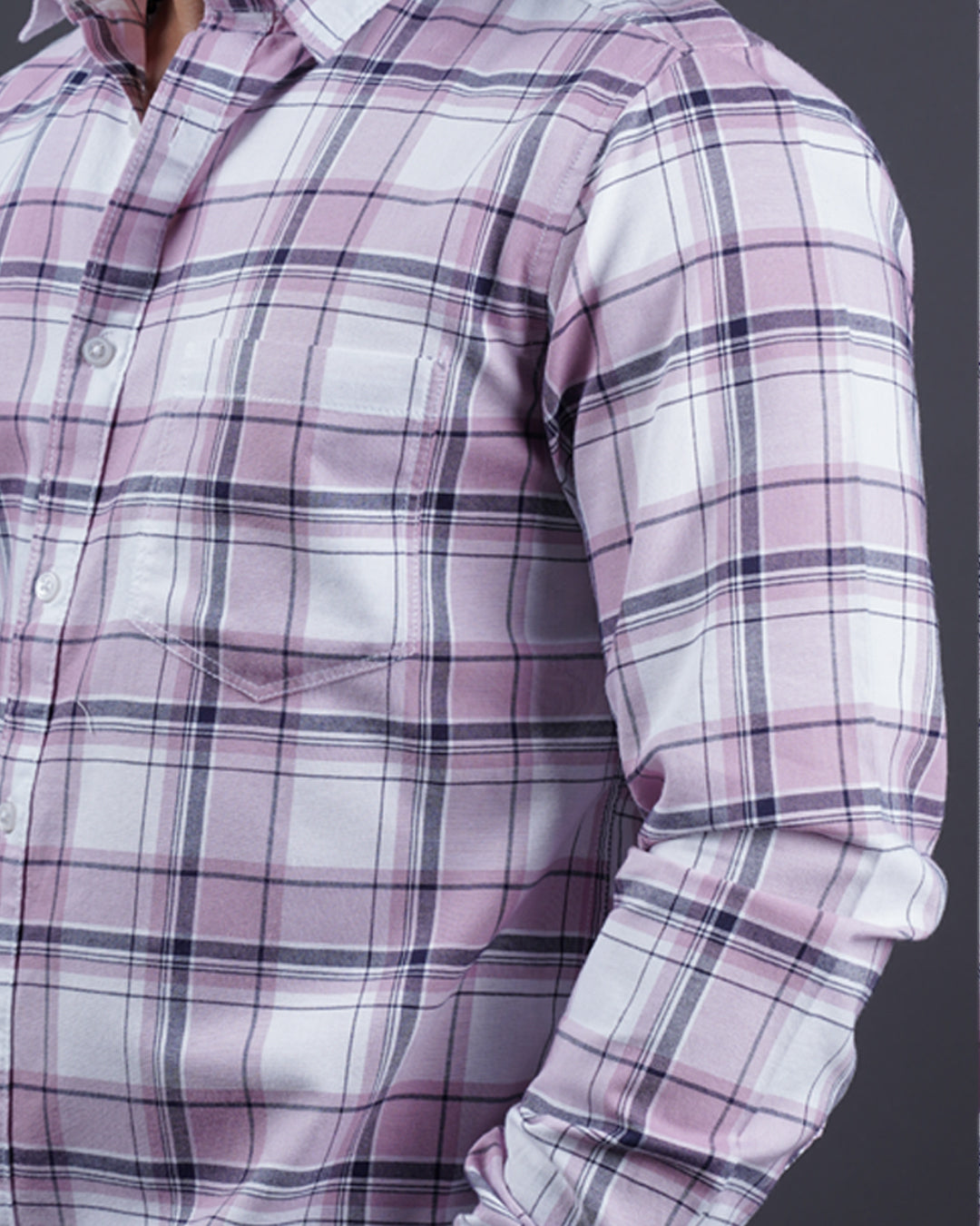 ONION COLOR CHECKS CASUAL SHIRT