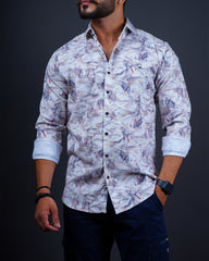 MULTI FAWN COLOR PRINTED CASUAL SHIRT