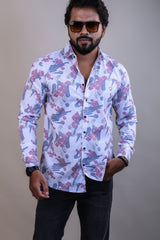 Onion color color printed casual shirt shirt for casual wear.