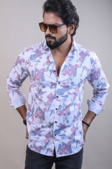 ONION COLOR PRINTED CASUAL SHIRT