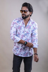 ONION COLOR PRINTED CASUAL SHIRT