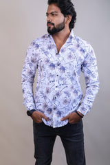 FAWN COLOR PRINTED CASUAL SHIRT