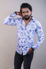 Lavender color color printed casual shirt shirt for casual wear.