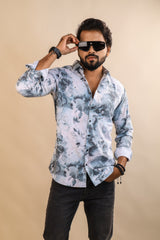 OLIVE COLOR PRINTED CASUAL SHIRT