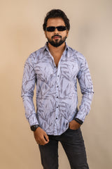 Grey color color printed casual shirt shirt for casual wear.