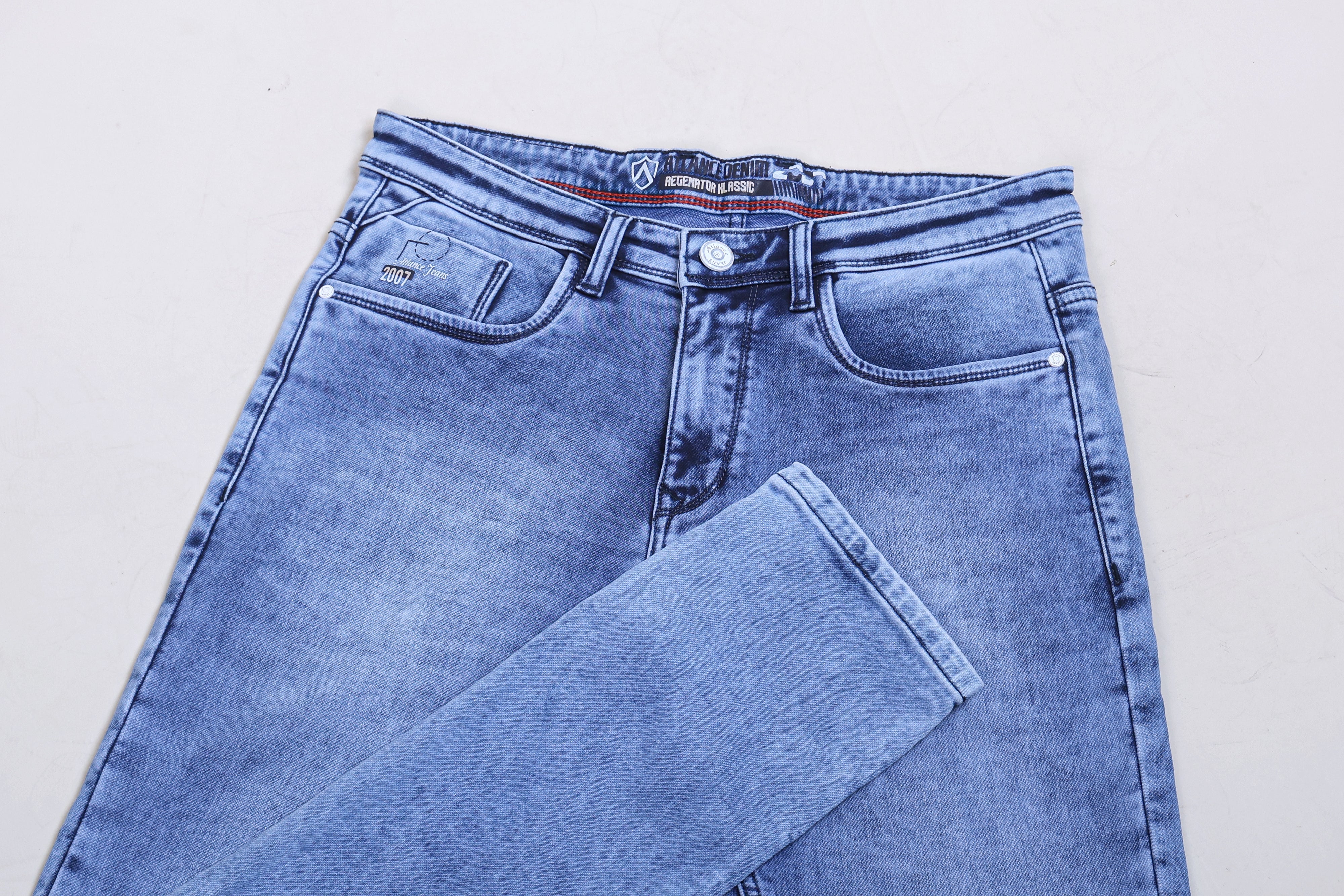 SKYBLUE COLOR DENIM WASH JEANS