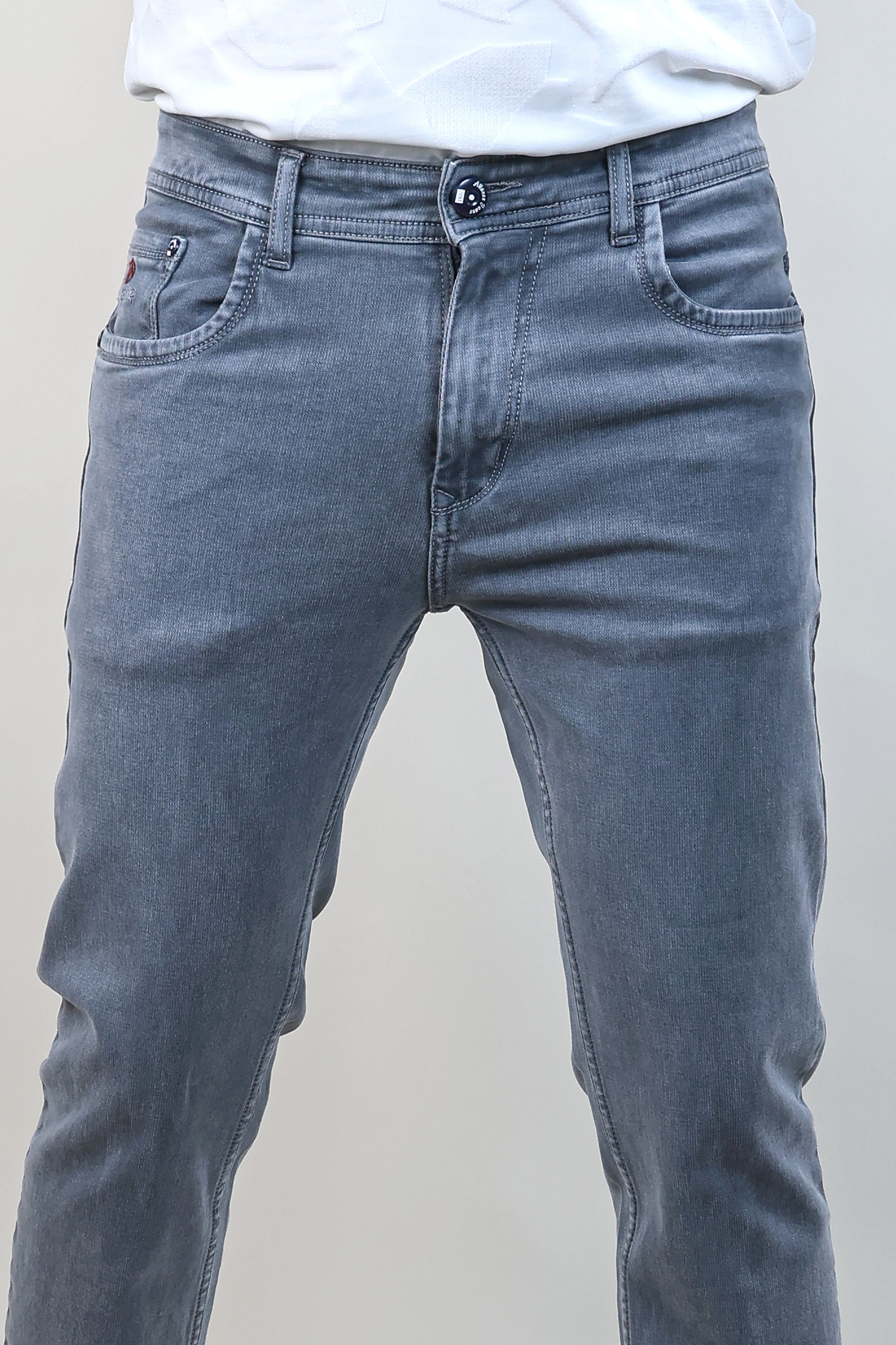 GREY COLOR DENIM PLAIN JEANS