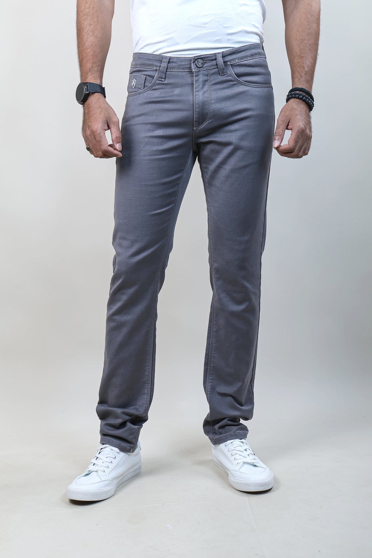 GREY COLOR PLAIN JEANS