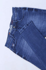 BLUE COLOR DENIM WASH JEANS