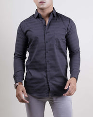 Grey color color lining casual shirt shirt for casual wear.