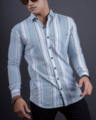 Pista color color lining casual shirt shirt for casual wear.