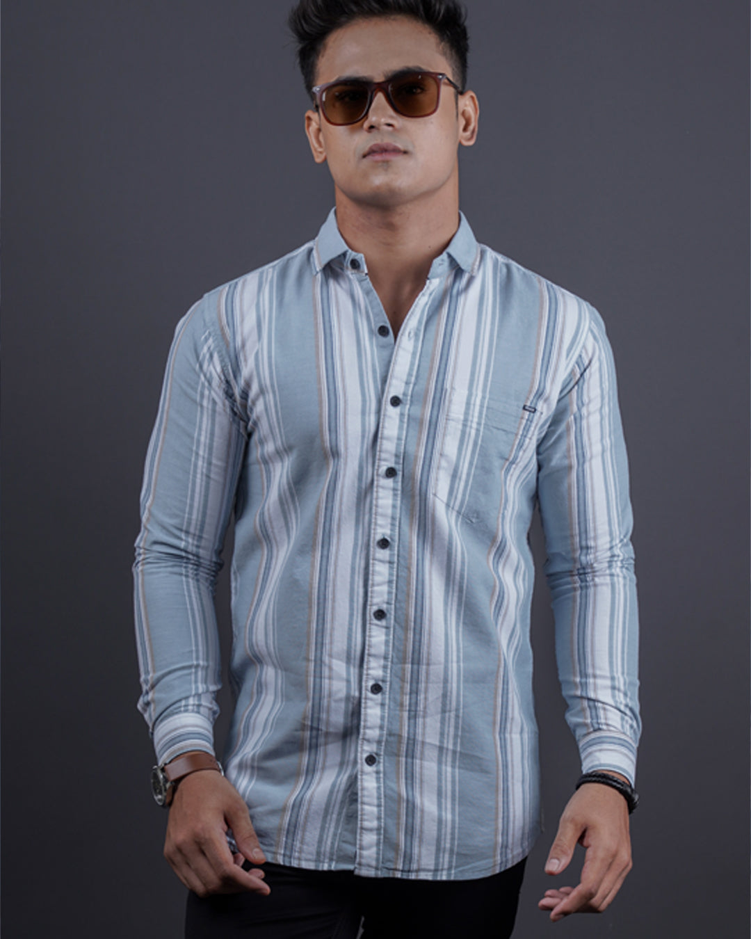 PISTA COLOR LINING CASUAL SHIRT