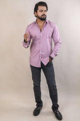 ONION COLOR PLAIN CASUAL SHIRT