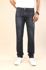 BLACK COLOR DENIM WASH JEANS