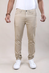 KHAKHI COLOR PLAIN JEANS